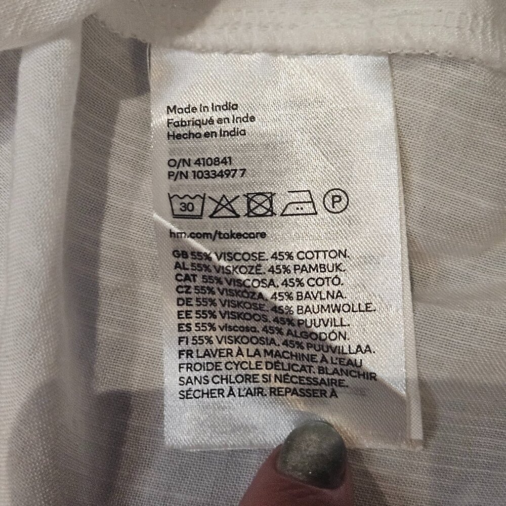 H&M Lightweight Short Sleeve Blouse szL - Picture 9 of 10